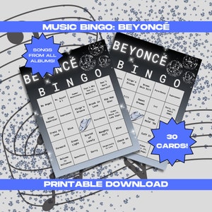 ビヨンセ ビンゴ、ビヨンセ ルネッサンス、パーティー ゲーム、印刷可能、即時ダウンロード、BeyHive、印刷可能なパーティー ゲーム、トリビア ゲーム、音楽トリビア
