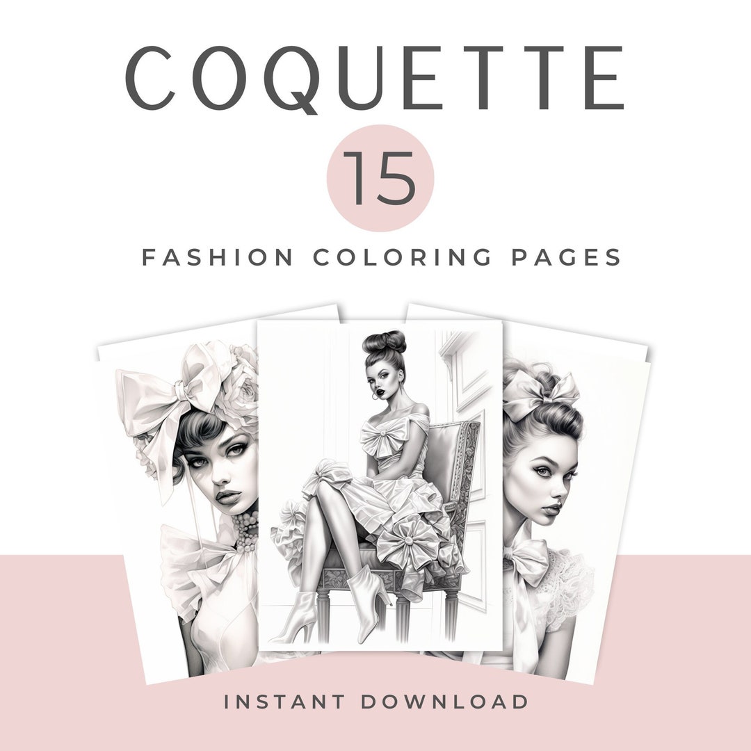 COQUETTE Fashion Adult Girls Coloring - Il 1080xN.5740182505 Fr2w 