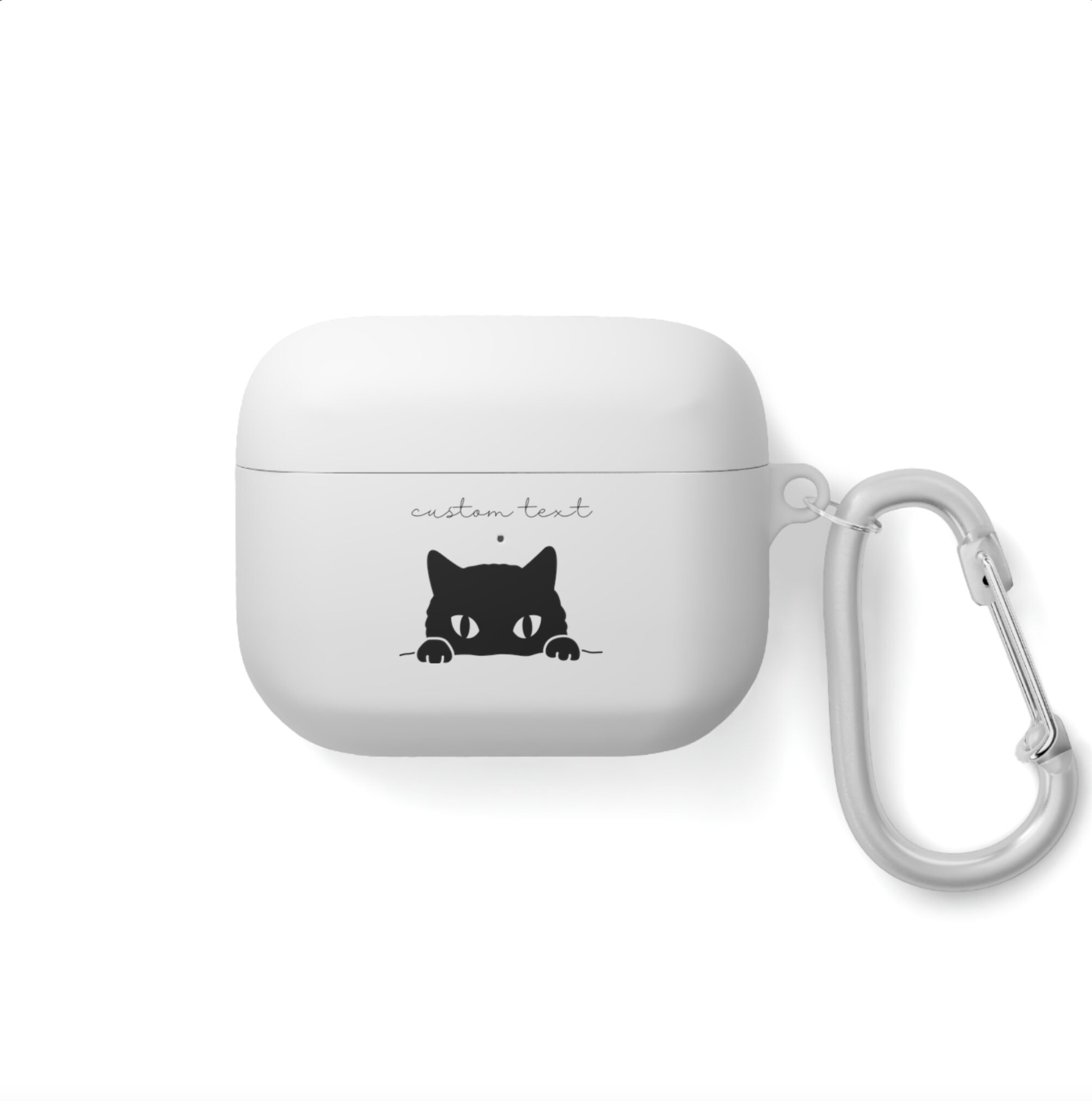 CUSTOM Name Black Cat Airpods Case Cover Custom Name Airpods Pro Case