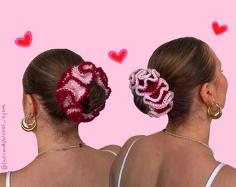 Crochet Valentines Scrunchie
