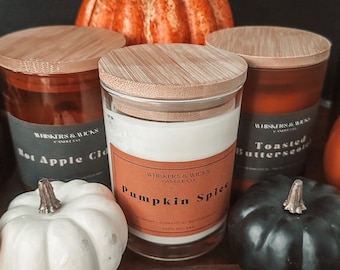 Pumpkin Spice Buttercream Scented Candle, Autumn Fragrance Home Decor