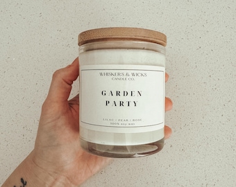 Soy Scented Candle – 10 oz Clear Jar – Handmade, Multiple Fragrances, Cozy Home Decor