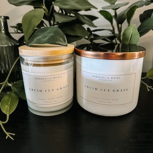 Fresh Cut Grass Candle & wax Melts | Spring Candle | 100% Soy Wax