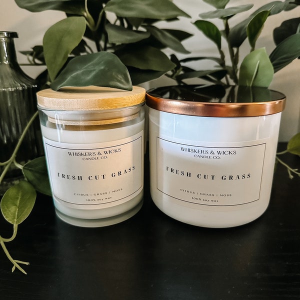 Fresh Cut Grass Candle | Spring Candle 100% Soy Wax