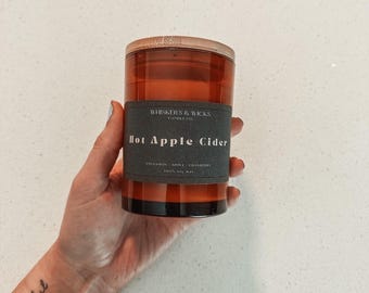 Apple Cider Scented Candle, Autumn Fragrance Home Decor