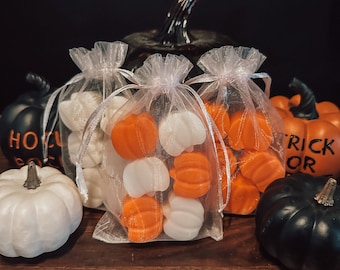 Pumpkin Shaped Scented Wax Melts, Cozy Autumn Decor