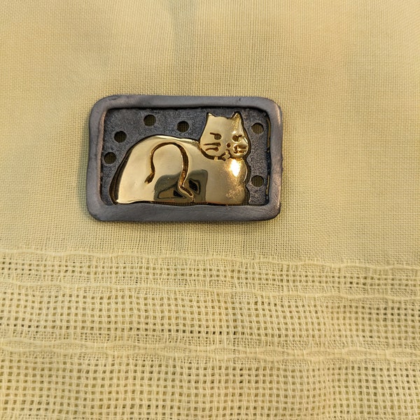 Cat Pin Brooch Ultra Craft Vintage