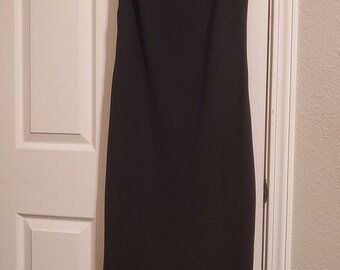 ABS Allen Schwartz Vintage Dress Black Bows Size 4 Cocktail Formal Party