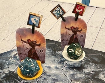 Monster Standee Bases and HP Tracker for Frosthaven & Gloomhaven