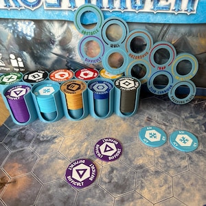 Large Overlay Coins for Frosthaven, Gloomhaven & Jaws of the Lion