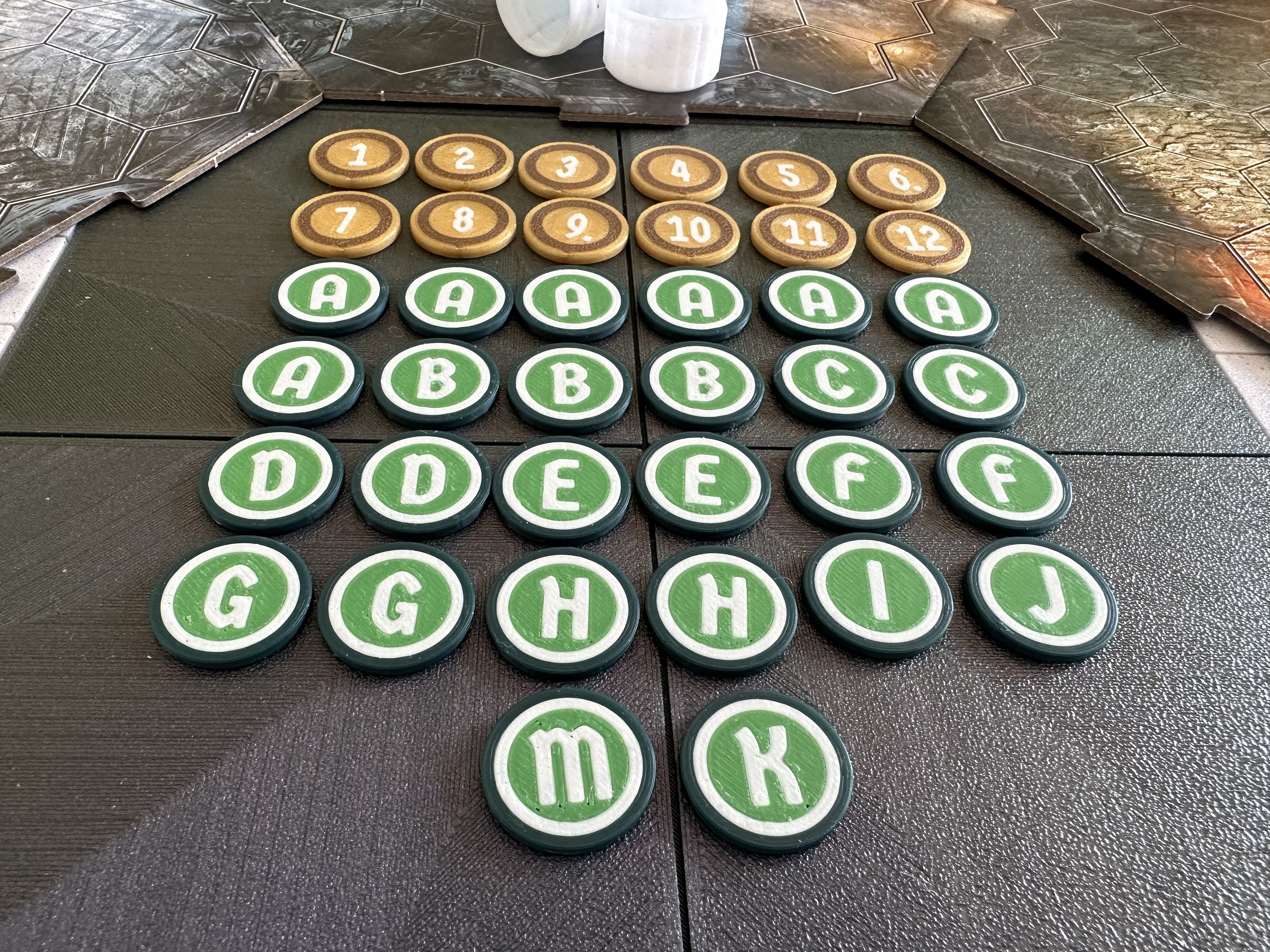 Letter and Number Tokens for Frosthaven & Gloomhaven - Etsy