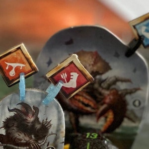 Set of 21 Condition Token Clips for Frosthaven/Gloomhaven/Jaws of the Lion