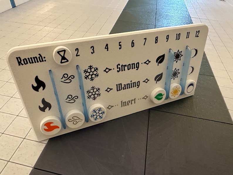 Element & Round Tracker for Frosthaven - Etsy