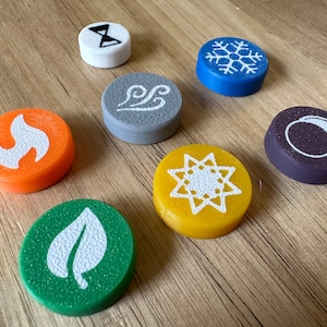Magnetic Element Tokens for Frosthaven & Gloomhaven