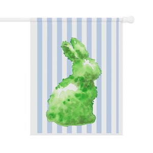 Topiary Bunny Garden & House Flag
