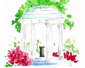 UNC Chapel Hill Old Well Print