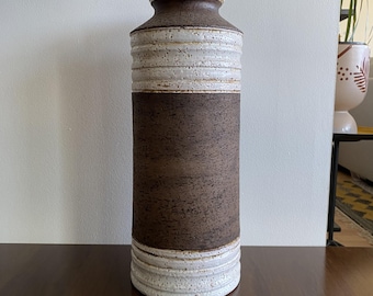 Vintage Bitossi Pottery Italy Cork Floor Vase Aldo Londi 17 inches 275/6