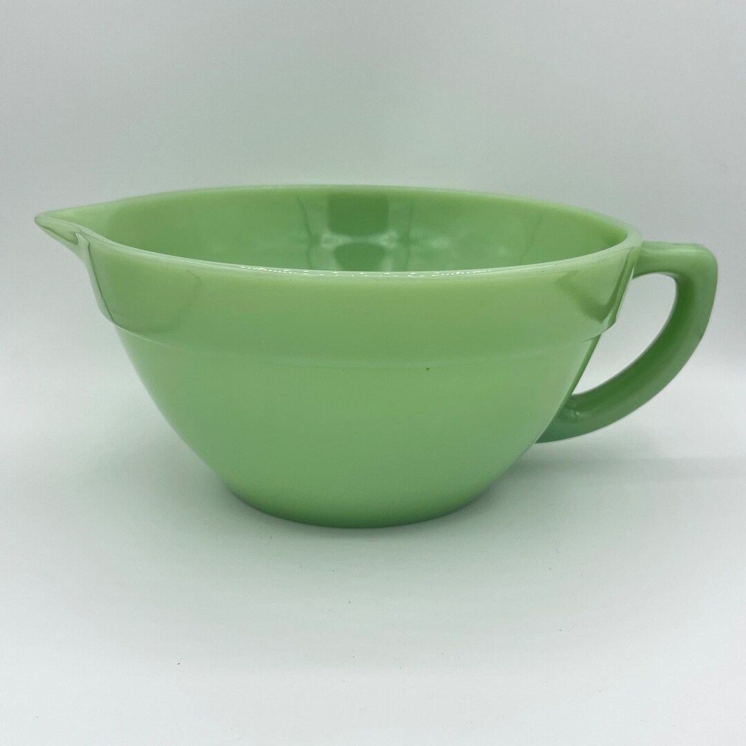 Vintage Fire King Jadeite Jadeite Batter Pitcher Bowl With Etsy