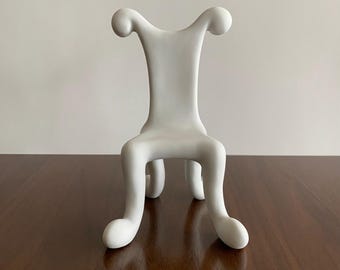 Royal Copenhagen Musica White Porcelain Throne Chair 149 Monica Ritterband Denmark
