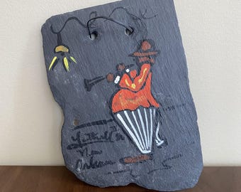 George Luttrell New Orleans Jazz Musician Painting on Slate Tile