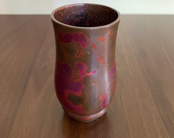 Japanese Murashido Bronze Flower Vase Hara Seiun Souemon Signed Nitten Artist