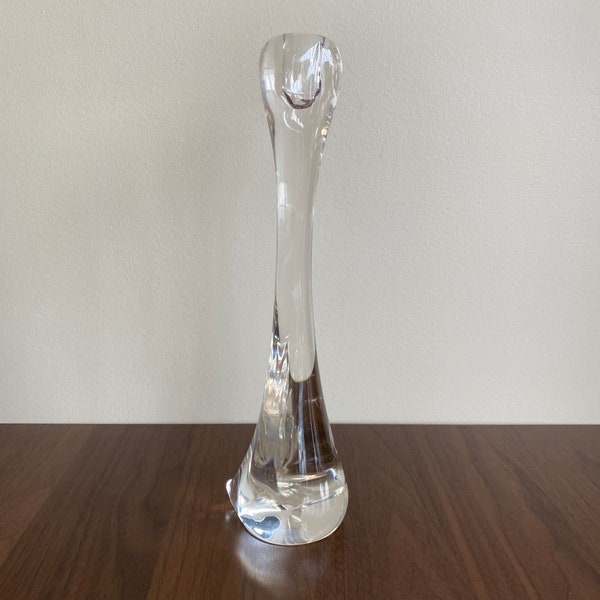 Vintage Elsa Peretti Bone Candlestick Holder Tiffany & Company Crystal SIGNED 13 inches