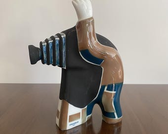 Rare Sargadelos Fotógrafo Old Camera Cloth Hood Man Porcelain Figurine Galicia Spain Sculpture