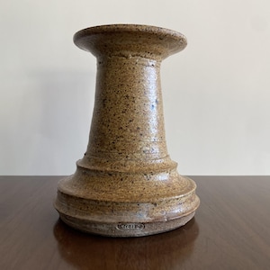 William “Bill” Creitz Studio Pottery Stoneware Pillar Candle Holder Oregon