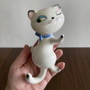 Vintage Holt Howard Cosy Kitten Wall Pocket antropomorfe retro kitsch 1959