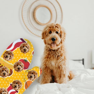 Customized dog mitt, personalized face dog mitt, custom oven mitts, cute pet mitt set, dog lovers gift, custom dog gift, gift for dog mom image 7
