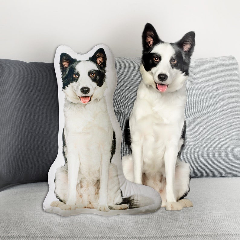 Personalized pet pillow, custom animal decorative pillow, dog and cat cushion, pet lover gift, personalized pillow, custom shaped pillow image 1