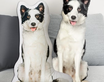 Custom Pet Photo Pillow: Personalized Dog or Cat Cushion, Pet Lover Gift, Home Decor