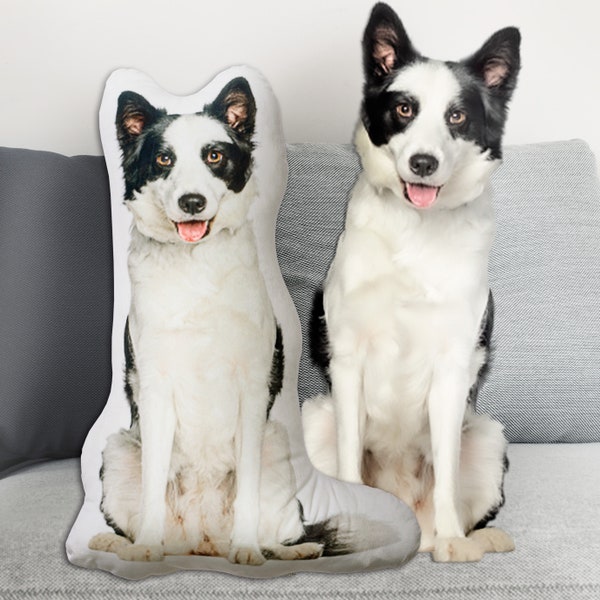 Gepersonaliseerd huisdierkussen, op maat gemaakt decoratief dierenkussen, honden- en kattenkussen en huisdierkussen, op maat gevormd kussen, cadeau voor huisdierenliefhebbers