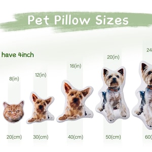 Personalized pet pillow, custom animal decorative pillow, dog and cat cushion, pet lover gift, personalized pillow, custom shaped pillow image 8