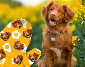 Custom Dog Face Oven Mitt Set: Personalized Pet Lover Gift