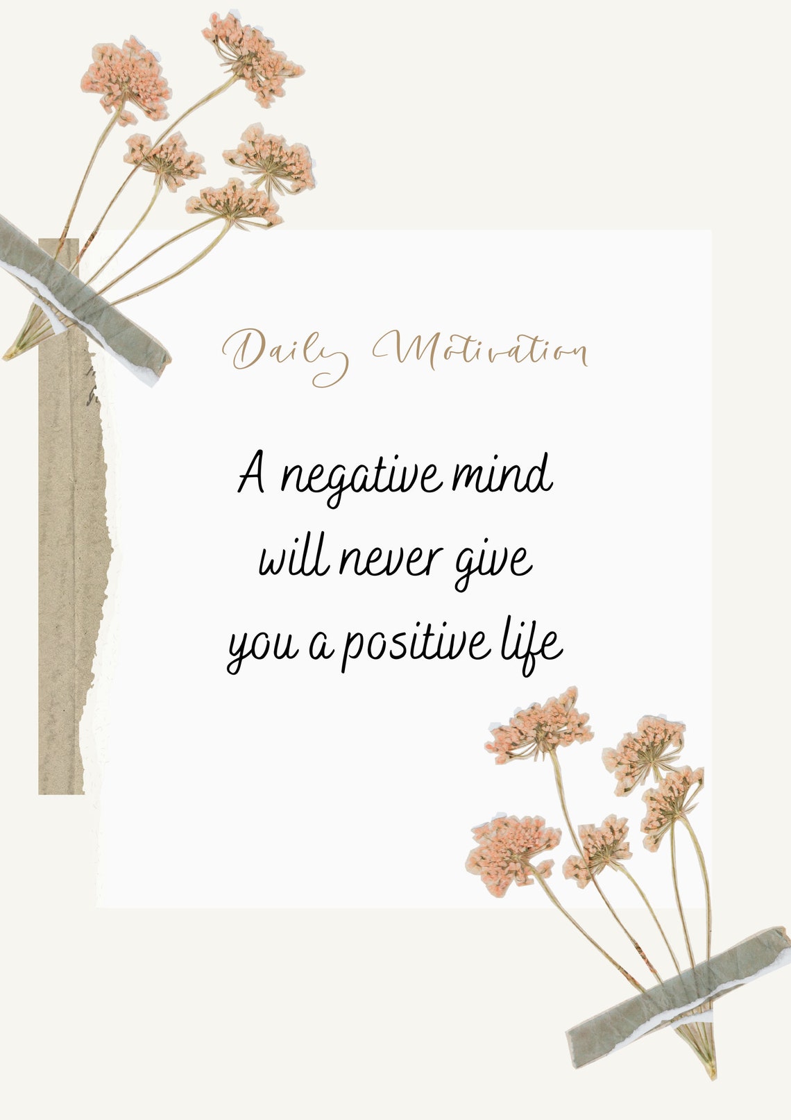 Beige Aesthetic Motivational Quote Posters - Etsy