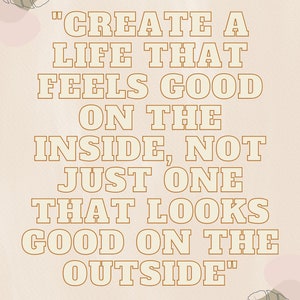 Beige Aesthetic Motivational Quote Posters - Etsy