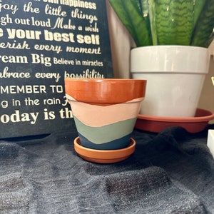 Pot peint Desert Island