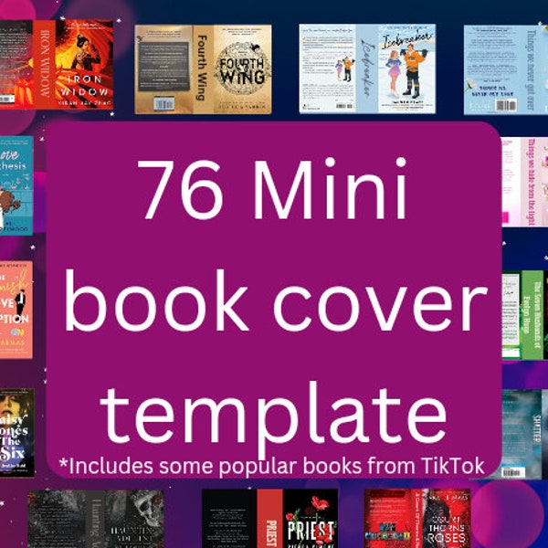 Lot de 76 mini-livres imprimables ! Comprend des livres populaires de TikTok. De petits livres téléchargeables et imprimables