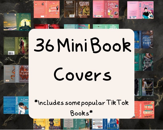Set of 76 Printable Mini Books Includes Some Popular Books From Tiktok.  Tiny Books That Can Be Downloaded and Printed 