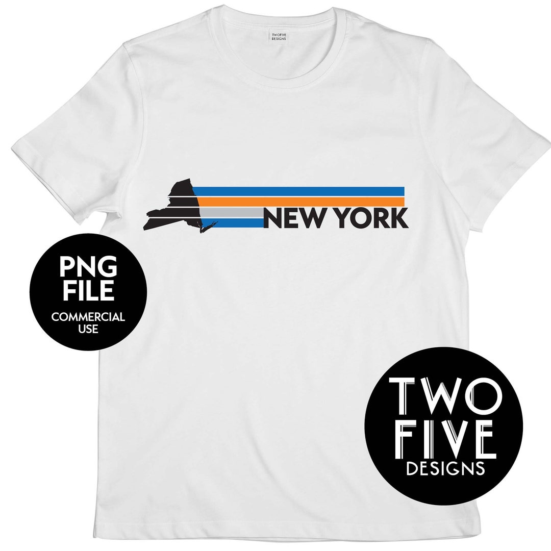 Retro New York Stripes PNG Design for Sublimation and DTG - Etsy