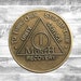 AA Sobriety Month Bronze Coin Token | Alcoholics Anonymous | Birthday ...