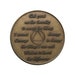 AA Sobriety Month Bronze Coin Token | Alcoholics Anonymous | Birthday ...