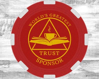 Jeton de poker du plus grand sponsor du monde : cadeau de récupération AA NA