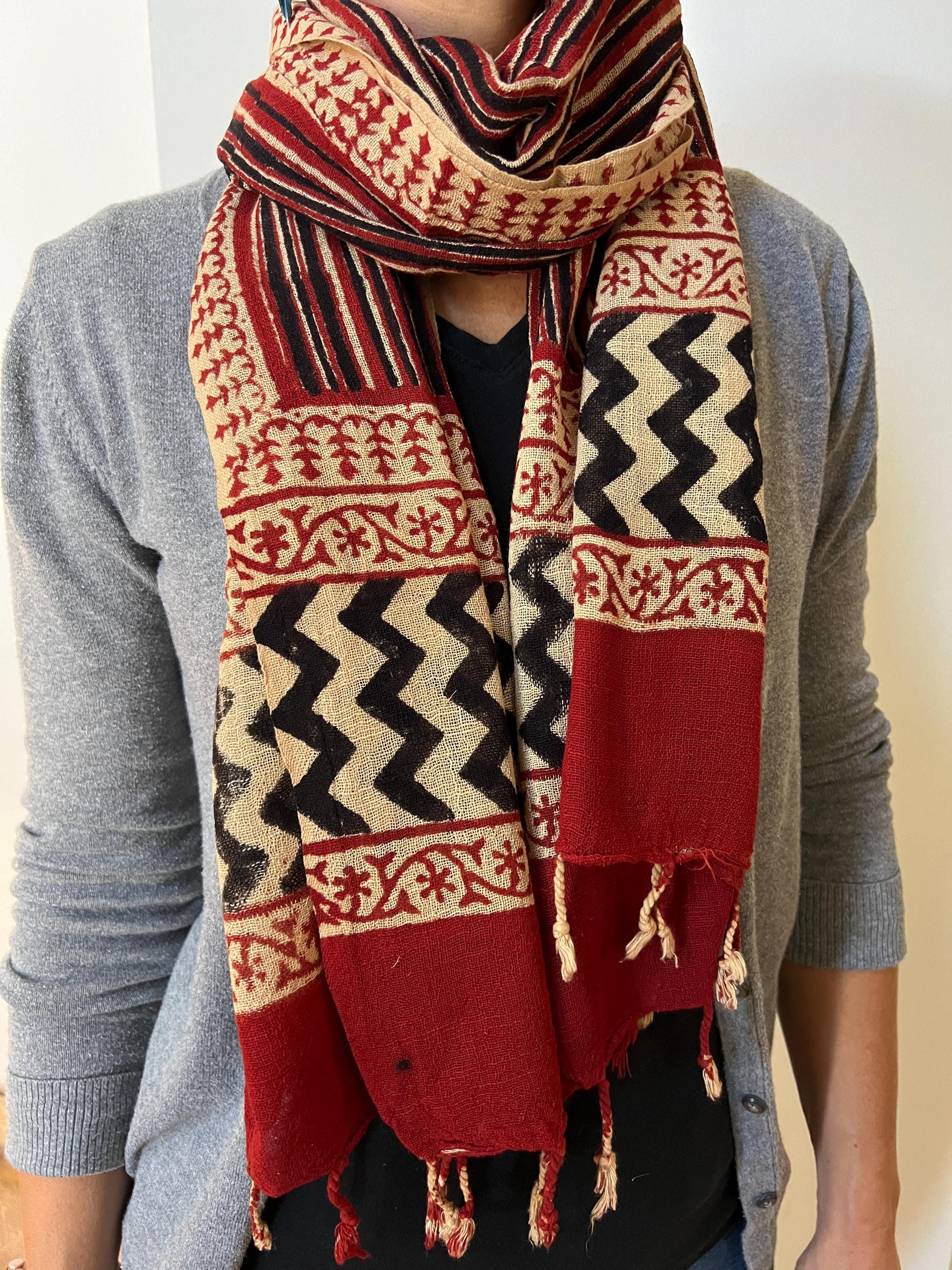 Block Printed Stole - Etsy