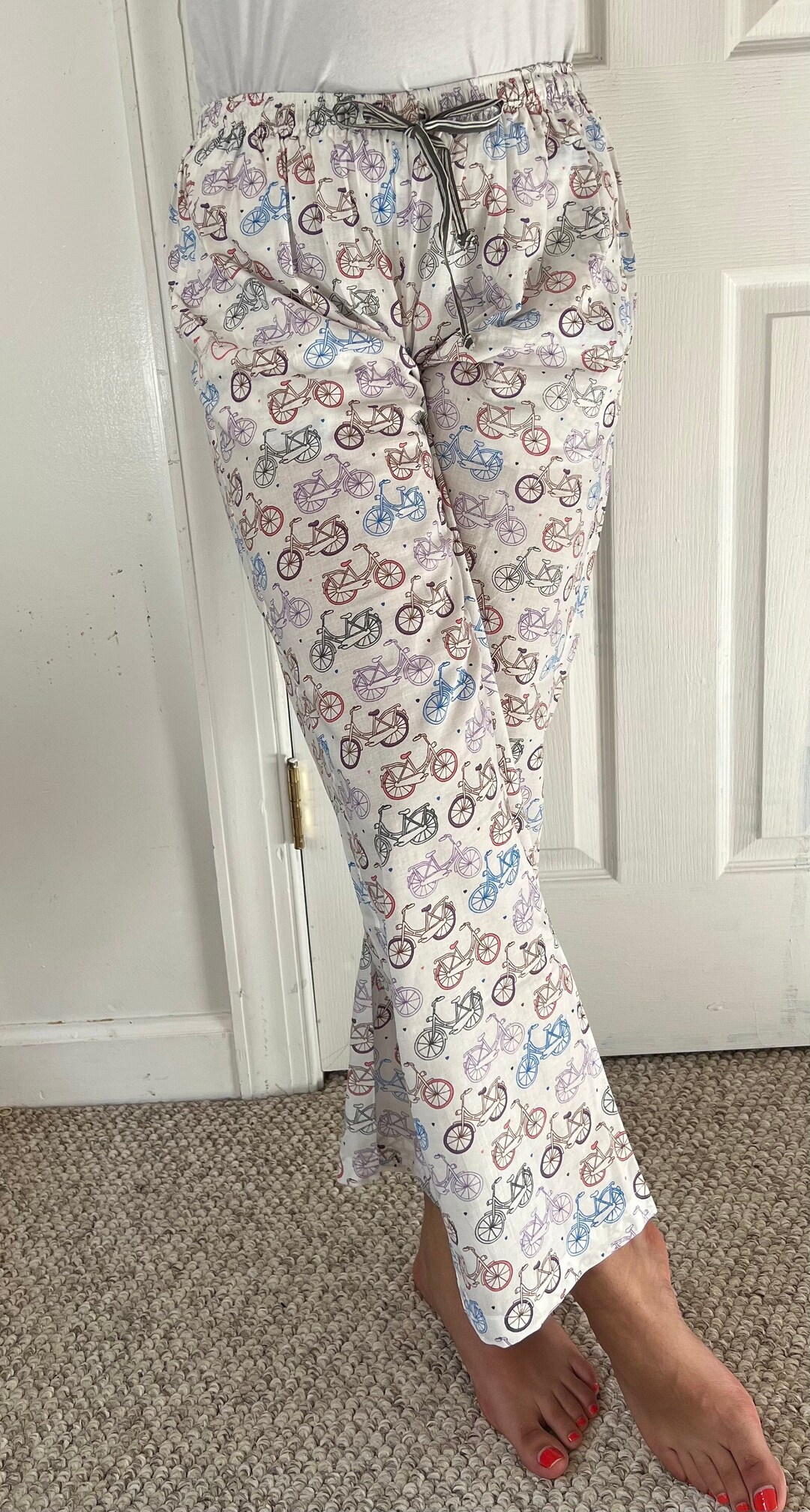 Lounge/ Pajama Pants Let's Bike Etsy