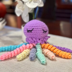 Colorful crochet octopus ( amigurumis)