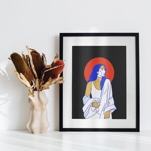 Woman printable art Female body art Woman wall art Printable wall decor Modern printable art Feminine wall art prints