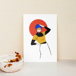 Originele afdrukbare muurkunst Instant download art deco Unieke muurkunst schilderij Illustratie muurkunst