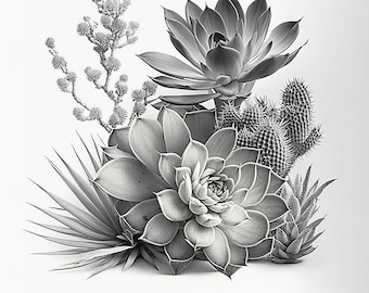 Succulent Wall Art Digital Download